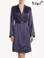 Silky Solid Color Women's Sleepwear-YiYi-SW2021021