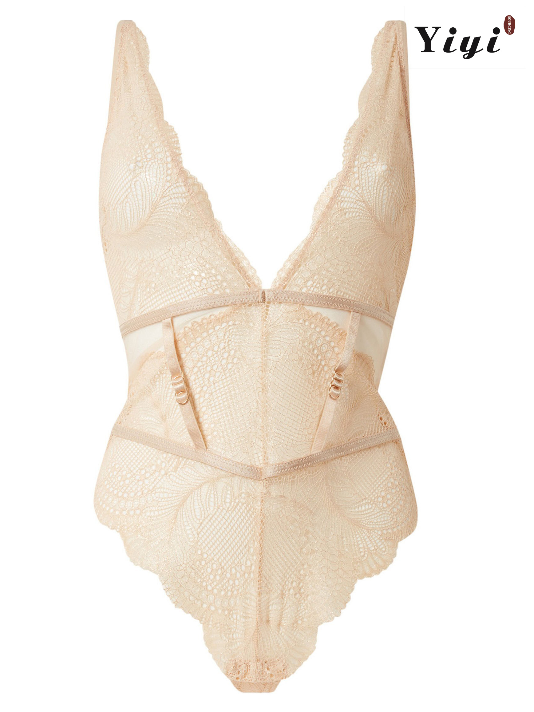 Mesh transparent underwear lace white underwear new fashion sexy corset-YiYi-UW20210366