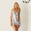 Sexy Floral Women's Miniskirt Sleepwear-YiYi-SW2021018