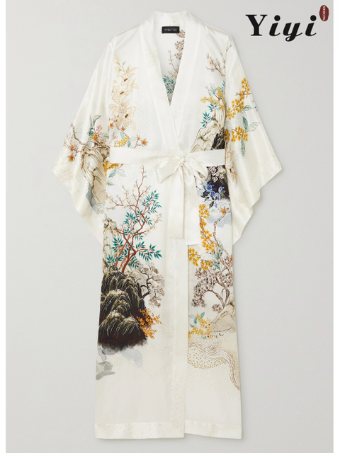 Art Embroidery Beautiful Women's Sleepwear-YiYi-SW2021030