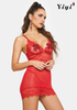 Relaxing temptation bright red erotic lingerie-YiYi-UW20210343