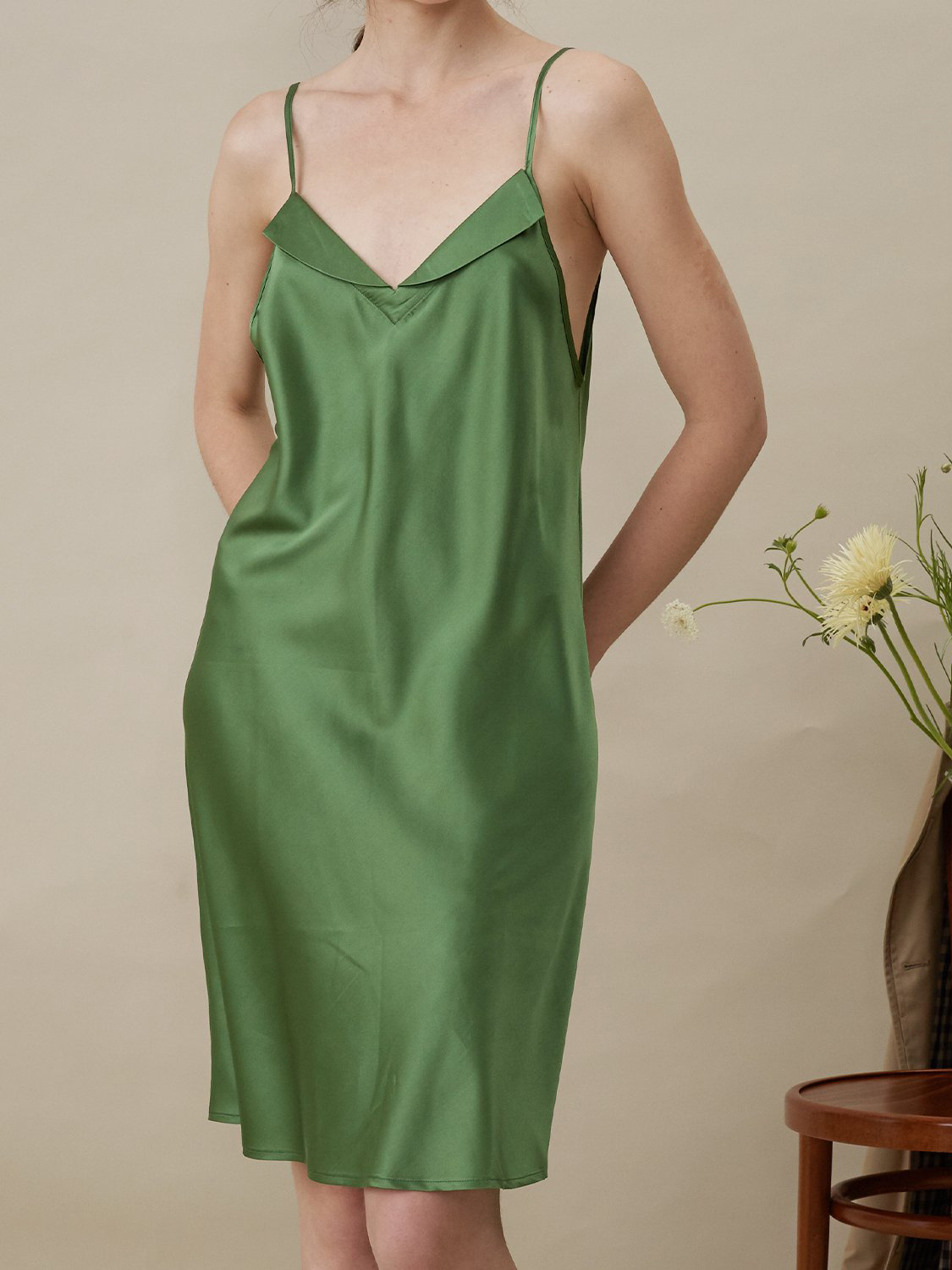 Fruit green silk halter pajamas-YiYi-HW102208