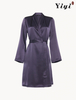Silky Solid Color Women's Sleepwear-YiYi-SW2021021