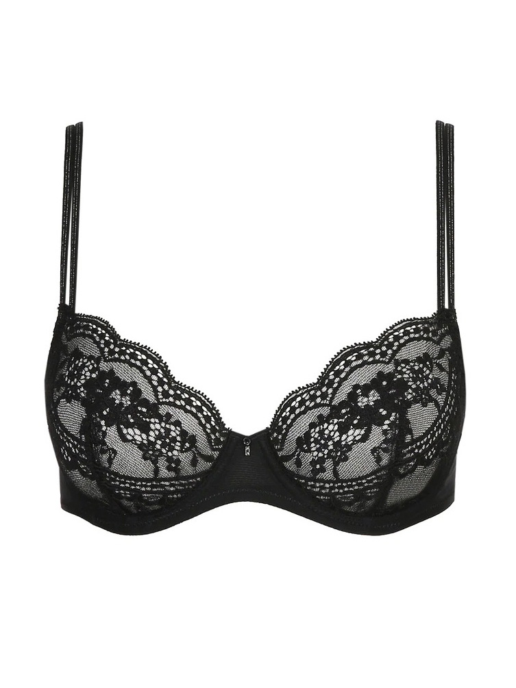 Black See-through Padded Bra-YiYi-UW102808
