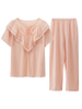 Lace Pajamas with A Pink Chest-YiYi-HW102246