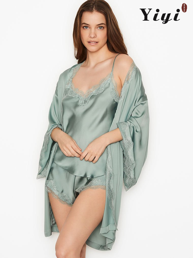 Sexy Lace Solid Color Women's Sleepwear-YiYi-SW2021017