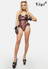 Youth floral mesh hot female sexy lingerie-YiYi-UW20210340
