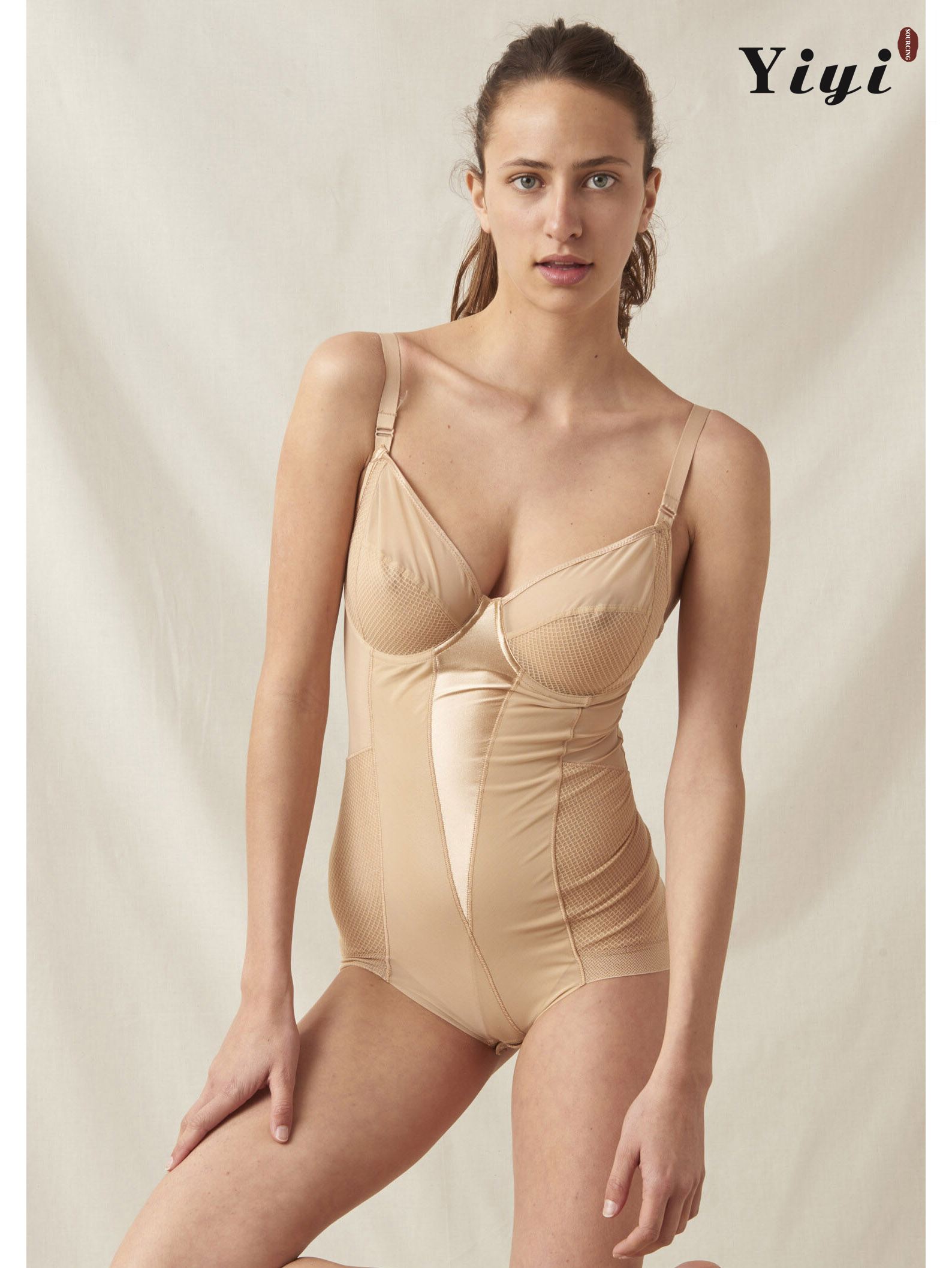 Solid Color Retro Corset-YiYi-UW20210378