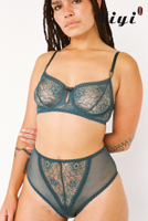 Sexy Charm Open Lace Bra & Panty -YiYi-UW2021025