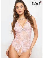 White sexy satin ice silk women's erotic lingerie-YiYi-UW20210351