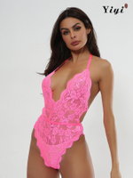 Bloom Lace Backless Night Stand Underwear Corset-YiYi-UW20210371