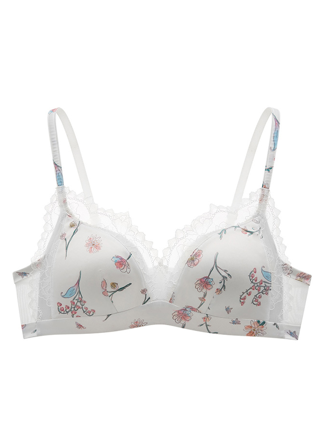 White Embroidered Floral Sexy Underwear-YiYi-UW102810