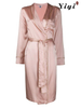 Mature Pink Charming Ladies Sleepwear-YiYi-SW2021029