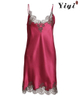 Pure Color Sexy Lace Women's Dress Sleepwear-YiYi-SW2021026