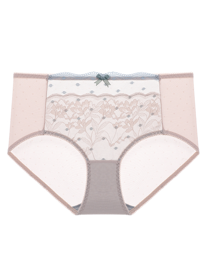 Pink High-waisted Underwear-YiYi-UW102823