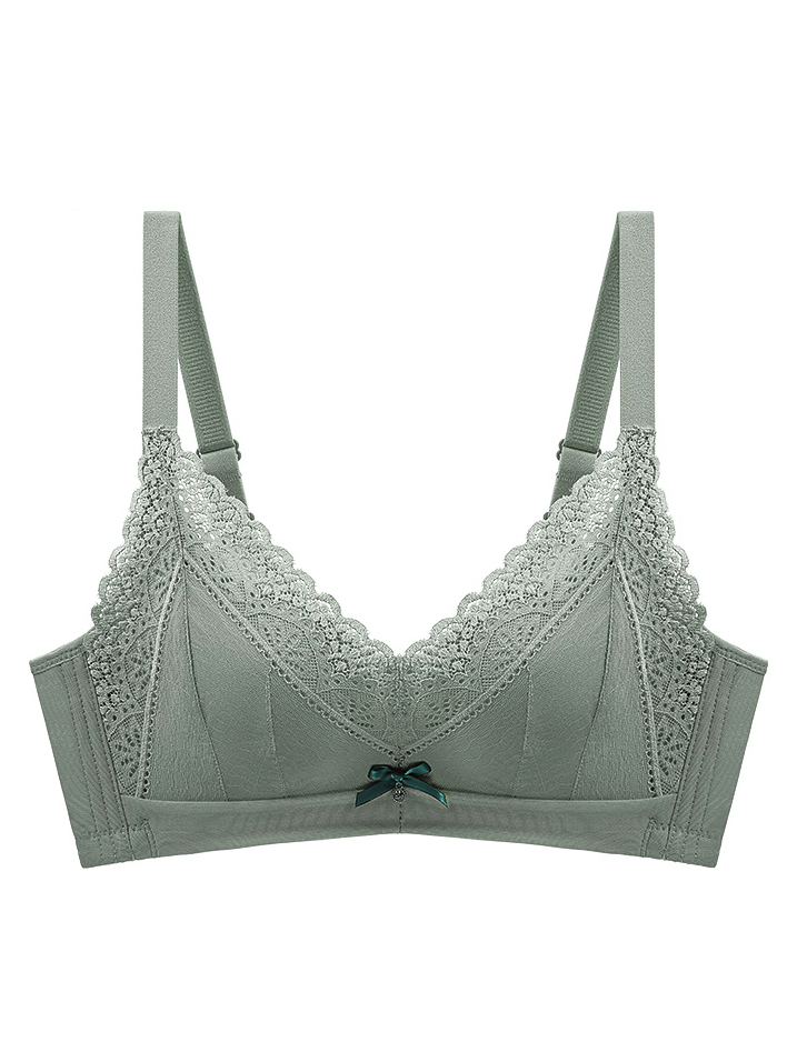 Fruit Green Small Bow Underwear without Steel Rim-YiYi-UW102815