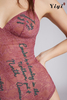 Burgundy tight see-through sexy lingerie-YiYi-UW2021033