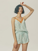 Mint Green Floral Lace Two-piece Pyjamas-YiYi-HW102210