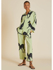 Spring, summer and autumn printed silk pajamas collection-YiYi-HW102214